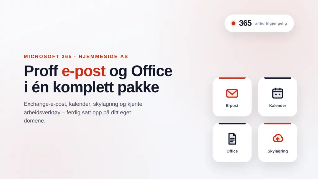 Proff E-post med MS exchange